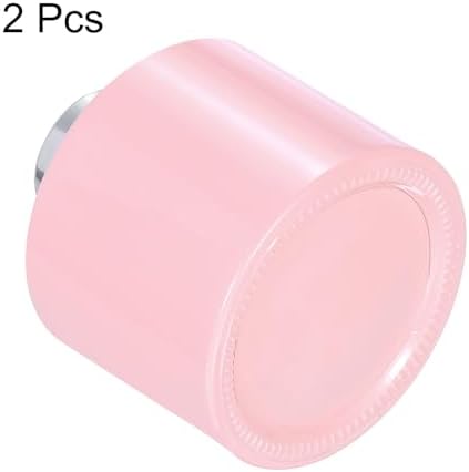 HARFINGTON 2pcs Empty Glass Diffuser Bottle 140ml Refillable Aromatherapy Jar with Silver Cap