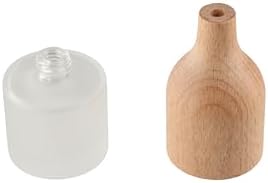 2pcs Glass Reed Diffuser Jars Empty Refillable Aromatherapy Bottles for Home Decor