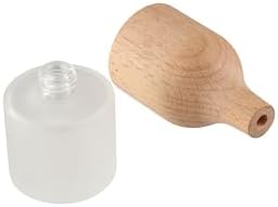 2pcs Glass Reed Diffuser Jars Empty Refillable Aromatherapy Bottles for Home Decor