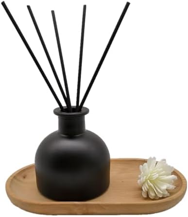 2PCS Matte Black Reed Diffuser Set