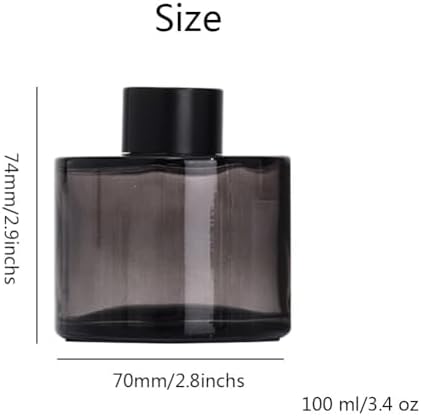 1Pcs 100ml Glass Reed Diffuser Bottle Empty Jar for DIY Replacement