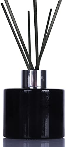 TOPWEL 120ml Glass Diffuser Jar with Silver Cap
