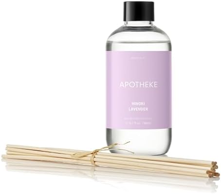 Apotheke Hinoki Lavender Reed Diffuser Refill Set