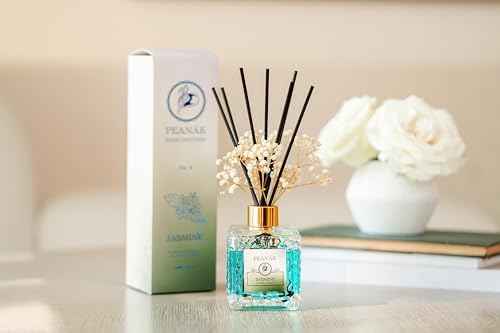 PEANAK Reed Diffuser Set Jasmine Amber Oil