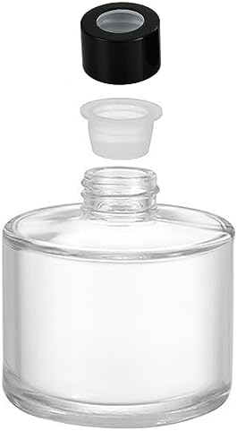 2pcs 50ml Clear Glass Diffuser Bottles