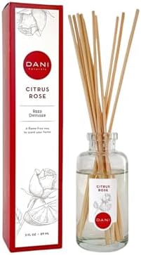 DANI Citrus Rose Reed Diffuser Set - 10 Reeds 35 oz