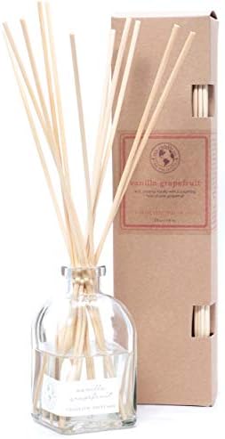 Eco Candle Co Reed Diffuser Set Vanilla Grapefruit 4 oz