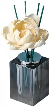 Crystal Glass Aromatherapy Bottles - Empty Refillable Diffuser Vases Gray