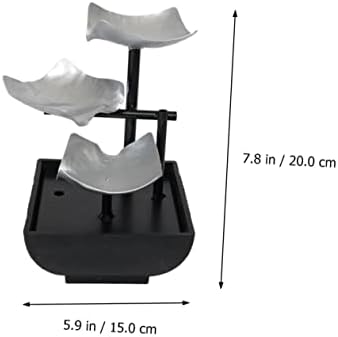 Small Indoor Metal Tabletop Waterfall Fountain Decor