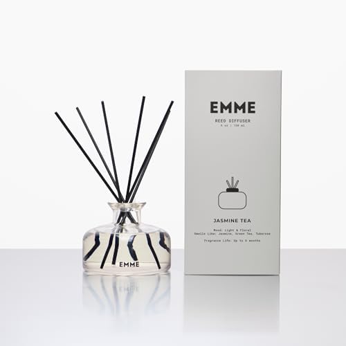 EMME NYC 6 oz Jasmine Tea Scented Reed Diffuser
