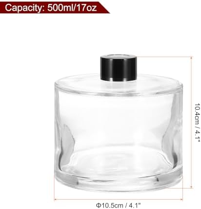 HARFINGTON 4Pcs 500Ml Empty Glass Diffuser Bottle Set