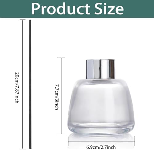 Kaxich 4 Pack Reed Diffuser Bottles with 30 Reeds 352 oz Refillable Essential Oil Diffuser Set for Home Decor