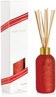 Capri Blue Volcano Reed Diffuser - Red Glitter 8 Fl Oz