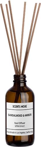 VEEDOO Reed Diffuser Set Sandalwood Amber 4oz