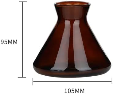 WAIT FLY Glass Diffuser Bottles for Essential Oils - Brown 7 Oz