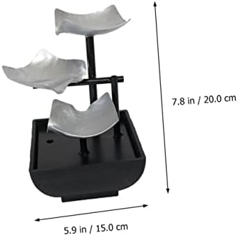 Alipis Solar Water Fountain Tabletop Waterfall Decor