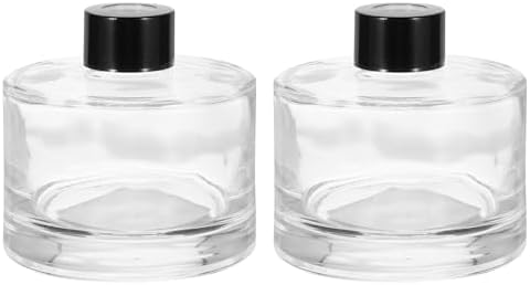 HARFINGTON 2pcs 200ml Glass Diffuser Bottle Set