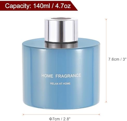 HARFINGTON 4 Pack Empty Glass Diffuser Bottles 140ml