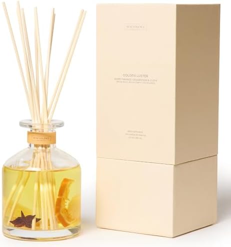 Benevolent LA Reed Diffuser Set with Orange Cedarwood Clove Scent