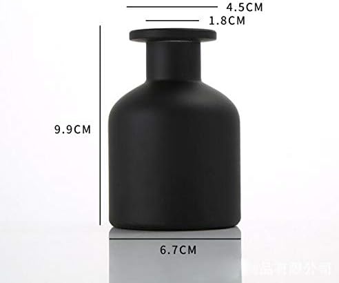 QUUPY 150ml Glass Diffuser Bottle Set Black