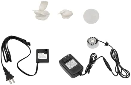 SanBouSi Tabletop Fountain with Fish Tank and LED Light