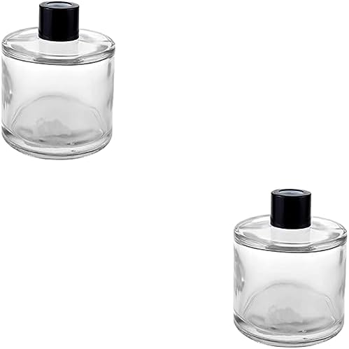 2pcs 50ml Clear Glass Diffuser Bottles