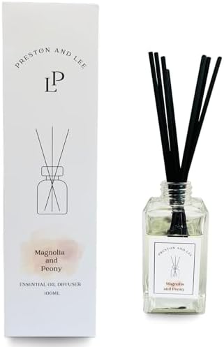 Preston and Lee Magnolia Peony Reed Diffuser Set