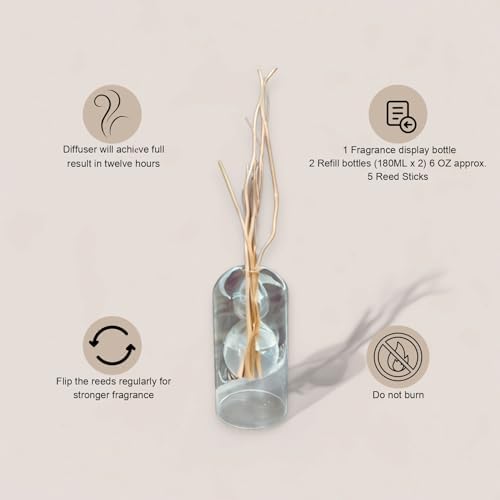 Aroma Scented Oil Diffuser Set with Refills and Sticks