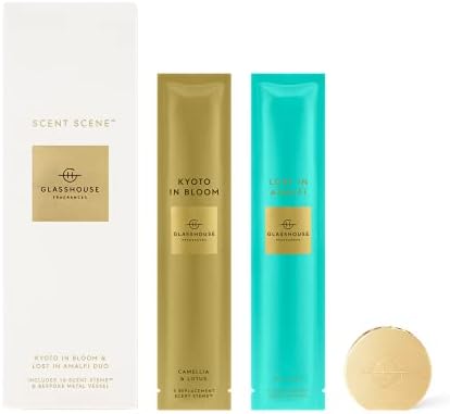Glasshouse Fragrances Kyoto In Bloom Lost In Amalfi Diffuser Set