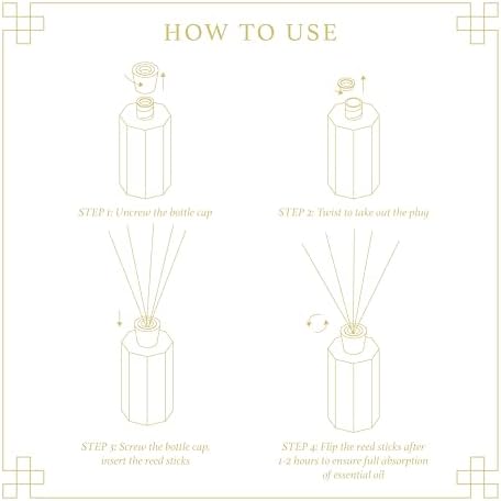 Aeviva Vanilla Reed Diffuser Set 67 oz