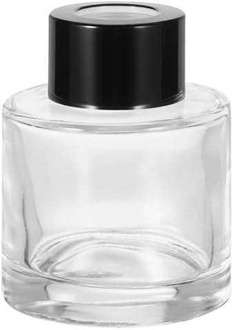 HARFINGTON 50ml Glass Diffuser Bottle Refillable Aromatherapy Container