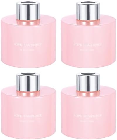HARFINGTON 4Pcs Glass Diffuser Bottle Set