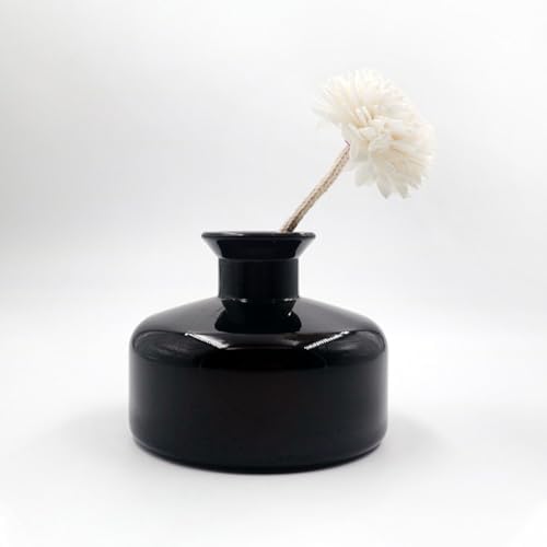 200ml Black Round Glass Diffuser Bottle