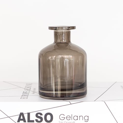 Grey 150ML Glass Diffuser Bottle Jar Vase