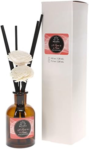 Divina Esencial Rose Amber Reed Diffuser Set