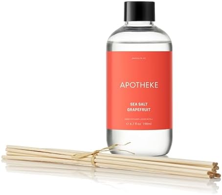 Apotheke Sea Salt Grapefruit Reed Diffuser Refill Set