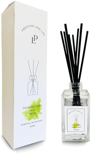 Preston and Lee Cucumber Melon Reed Diffuser Set