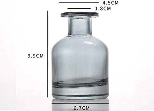 SYBL 150ml Grey Boston Round Glass Diffuser Bottles