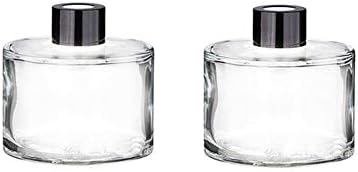 2Pcs Glass Diffuser Bottles for DIY and Wedding Decor