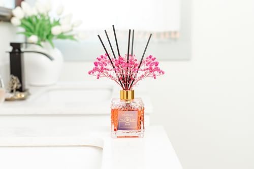PEANAK Reed Diffuser Set Rose Honey 67oz Set of 2