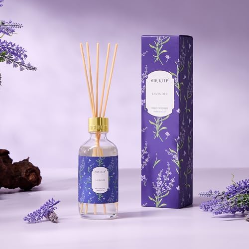 Airkeep Lavender Reed Diffuser Set with 8 Sticks 676 Oz