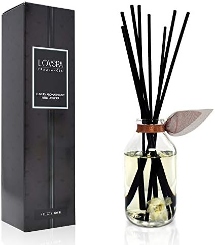 LOVSPA Baltic Amber Reed Diffuser Set - Non Toxic Oil Diffuser