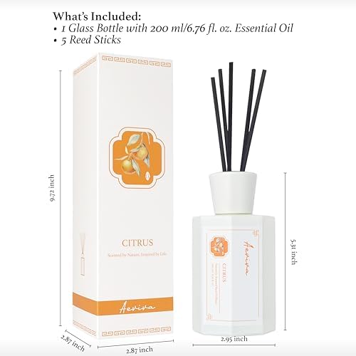 Aeviva Citrus Reed Diffuser Set 200ml Home Fragrance