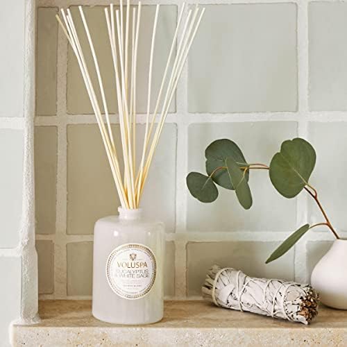 Voluspa Eucalyptus and White Sage Reed Diffuser 6oz
