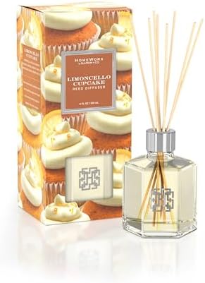 HomeWorx by SLATKIN CO Limoncello Cupcake Reed Diffuser