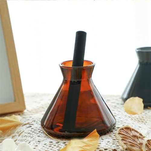 WAIT FLY Glass Diffuser Bottles for Essential Oils - Brown 7 Oz