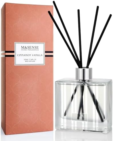 MSENSE Cinnamon Vanilla Reed Diffuser Set