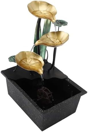 Quiet Circulating Iron Tabletop Fountain with LED Light