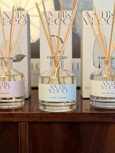 Lime Basil Mandarin Reed Diffuser Set - 67 Fl Oz - 8 Rattan Sticks