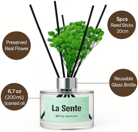 La Sente Reed Diffuser Gift Set with White Jasmine